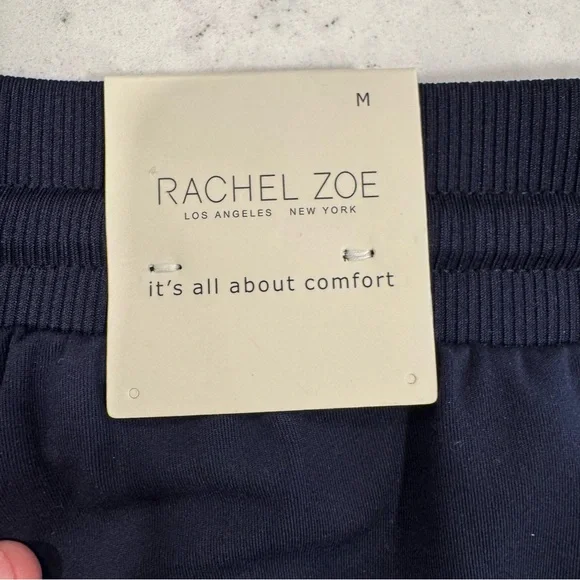NWT Rachel Zoe Navy Blue Joggers Sweatpants Athletic Workout Bottoms Stretchy - Picture 4 of 10